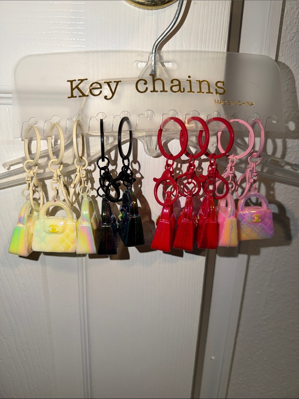 Mini Fashion Purse Keychain - Multi Color